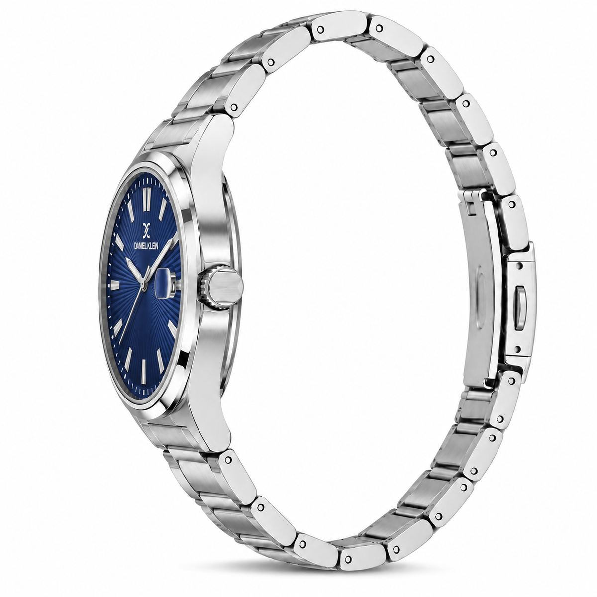 Daniel Klein Premium Gents Dark Blue Emboss Index Watch – DK.1.14334-3