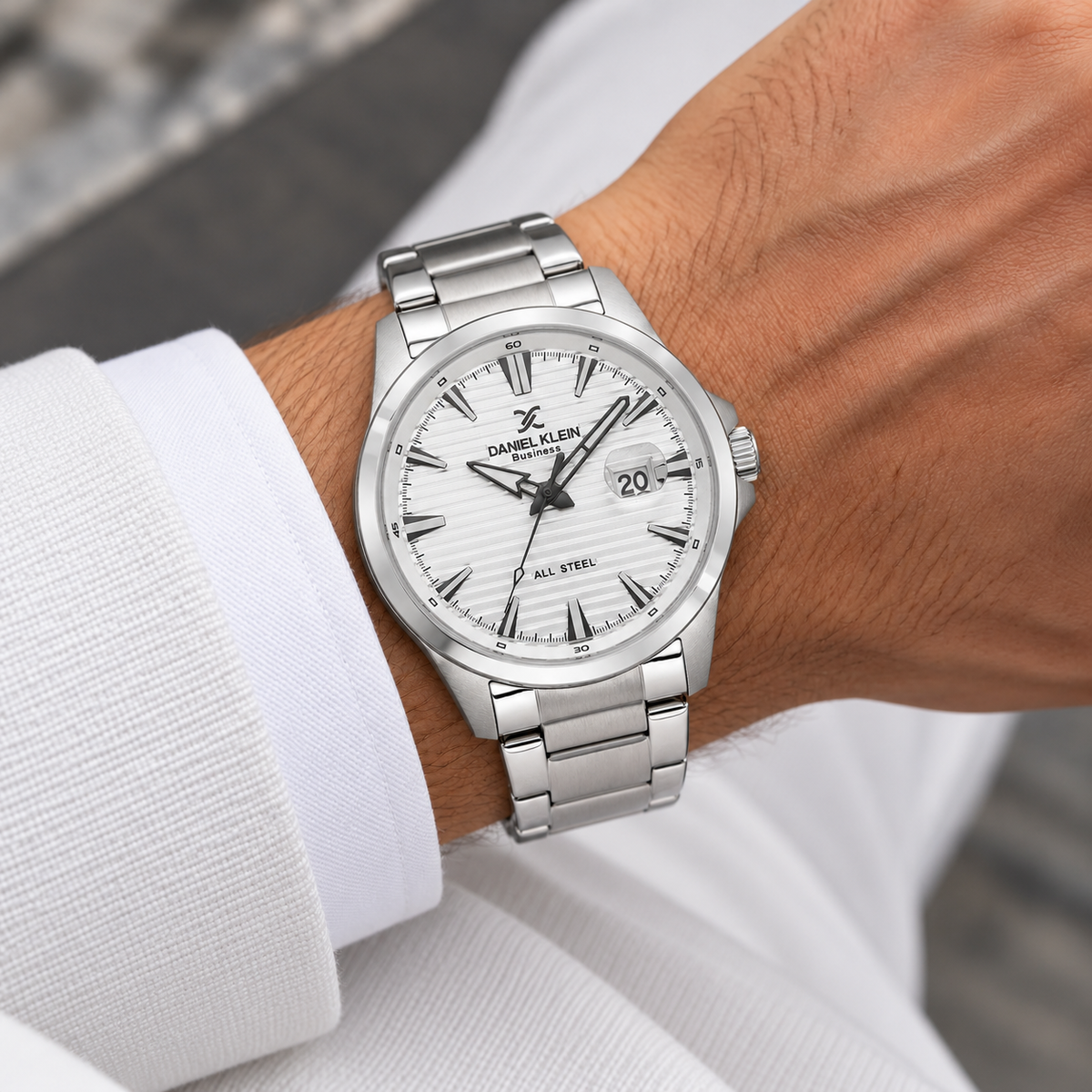 Daniel Klein D2K Gents Silver Two-Tone Watch – DK.1.14461-7