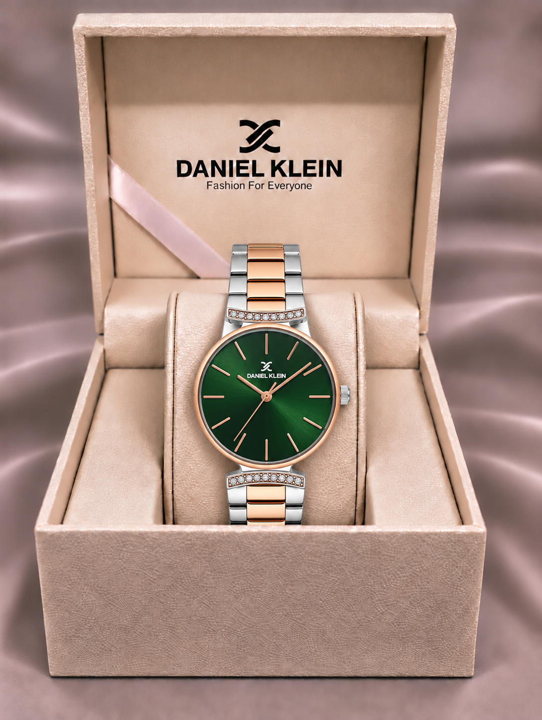 Daniel Klein Premium Ladies Dark Green Sunray Dial Watch – DK.1.14301-7