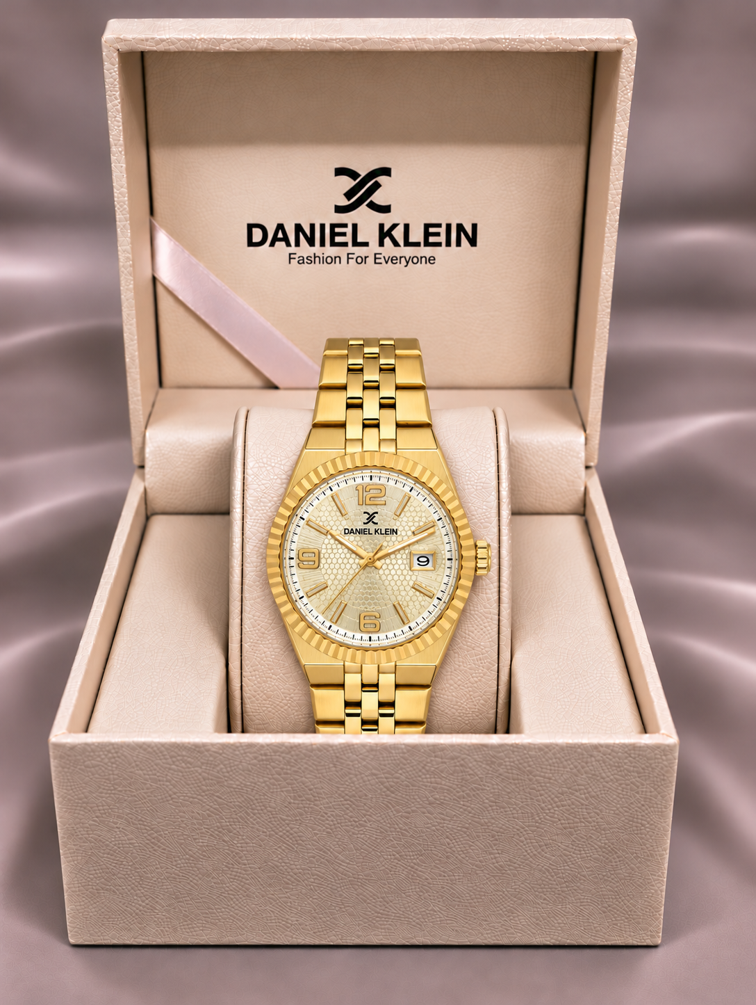 Daniel Klein Premium Ladies Light Champagne Emboss Watch – DK.6.14716-3