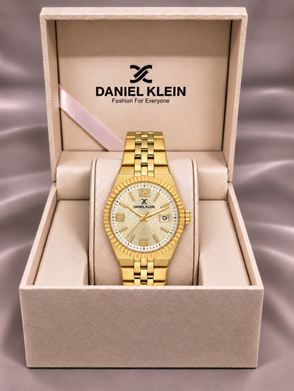 Daniel Klein Premium Ladies Light Champagne Emboss Watch – DK.6.14716-3