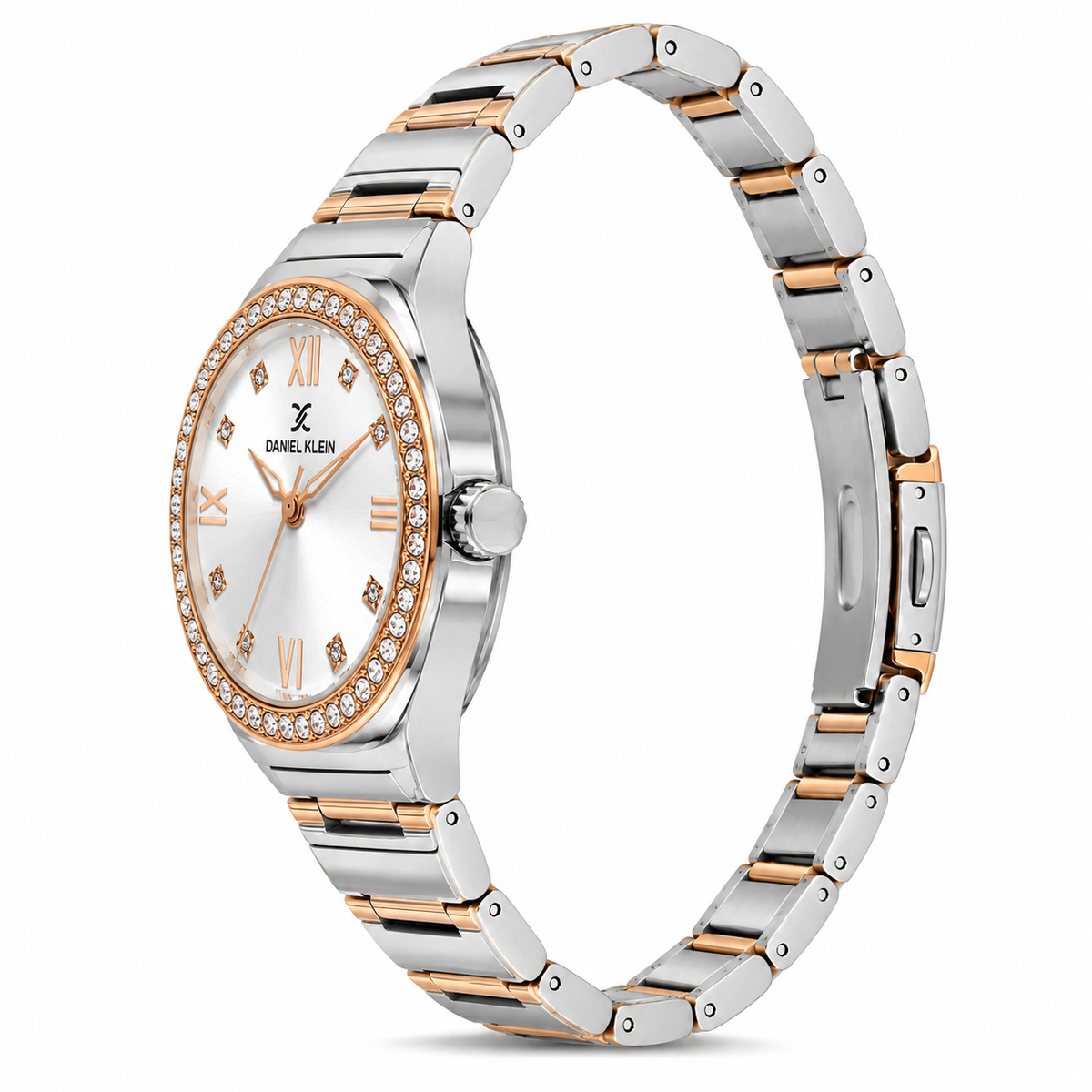 Daniel Klein Premium Ladies Silver Sunray Dial Watch – DK.1.14301-6