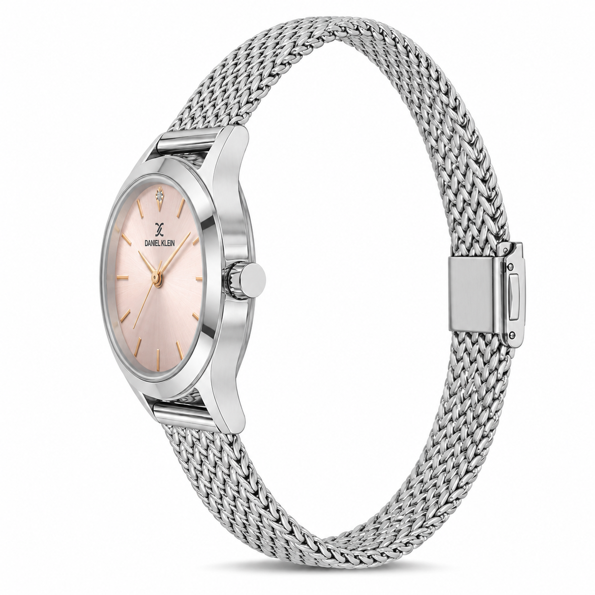 Daniel Klein Premium Ladies 7604C Sunray Stone Index Mesh Watch – DK.1.14328-2