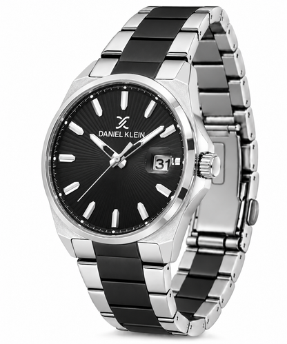 Daniel Klein Premium Gents Black Emboss Index Watch – DK.1.14341-4
