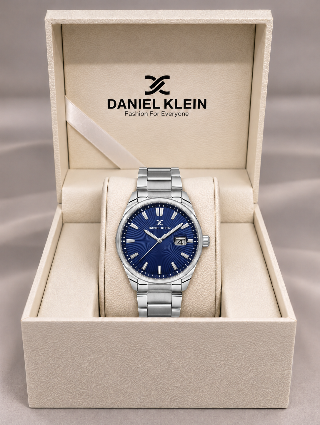 Daniel Klein Premium Gents Dark Blue Emboss Index Watch – DK.1.14334-3