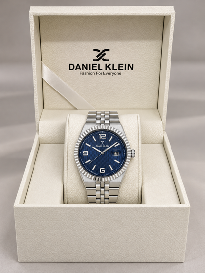 Daniel Klein Premium Gents Dark Blue Emboss Watch – DK.6.14718-3