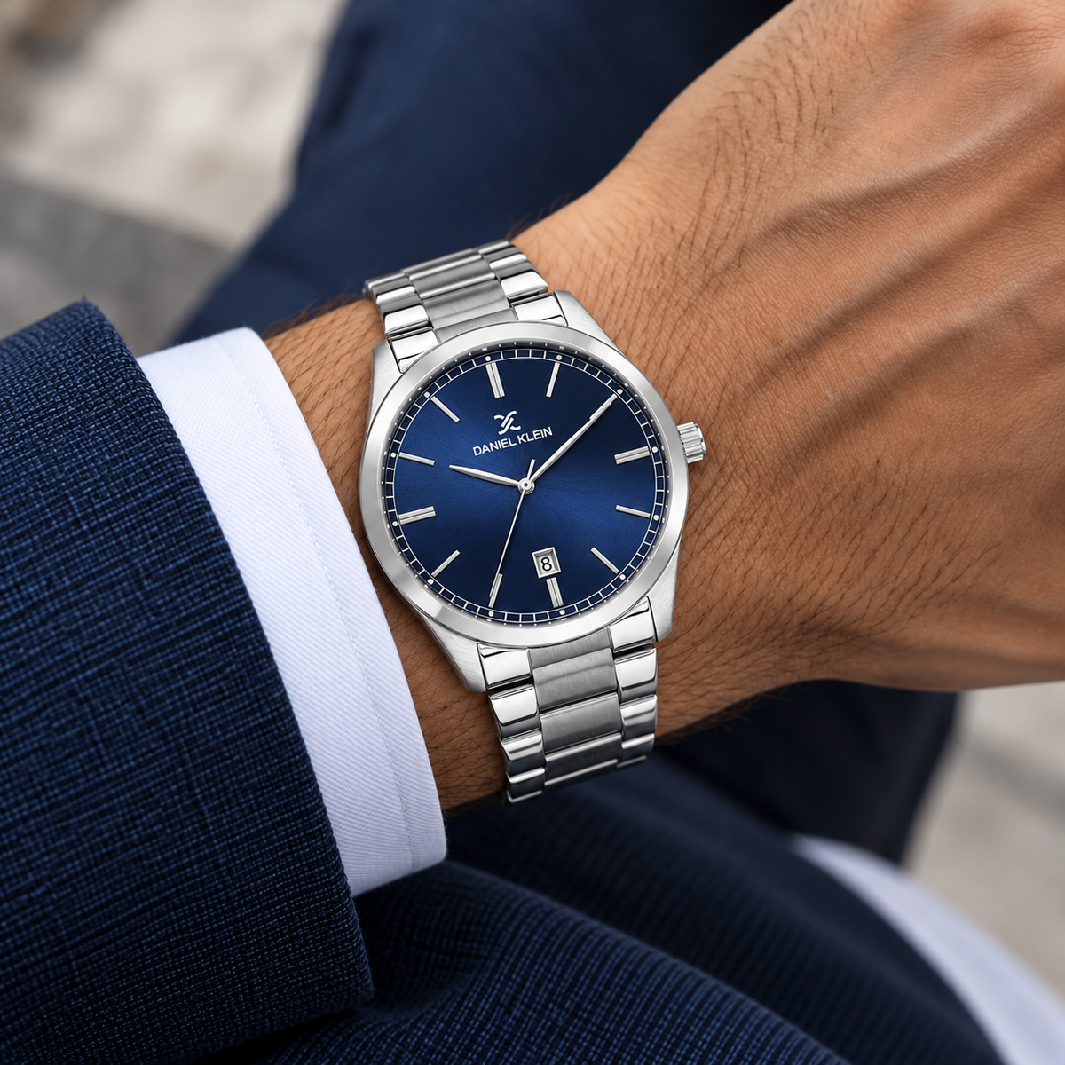 Daniel Klein Premium Gents Dark Blue Sunray Watch – DK.6.14449-3