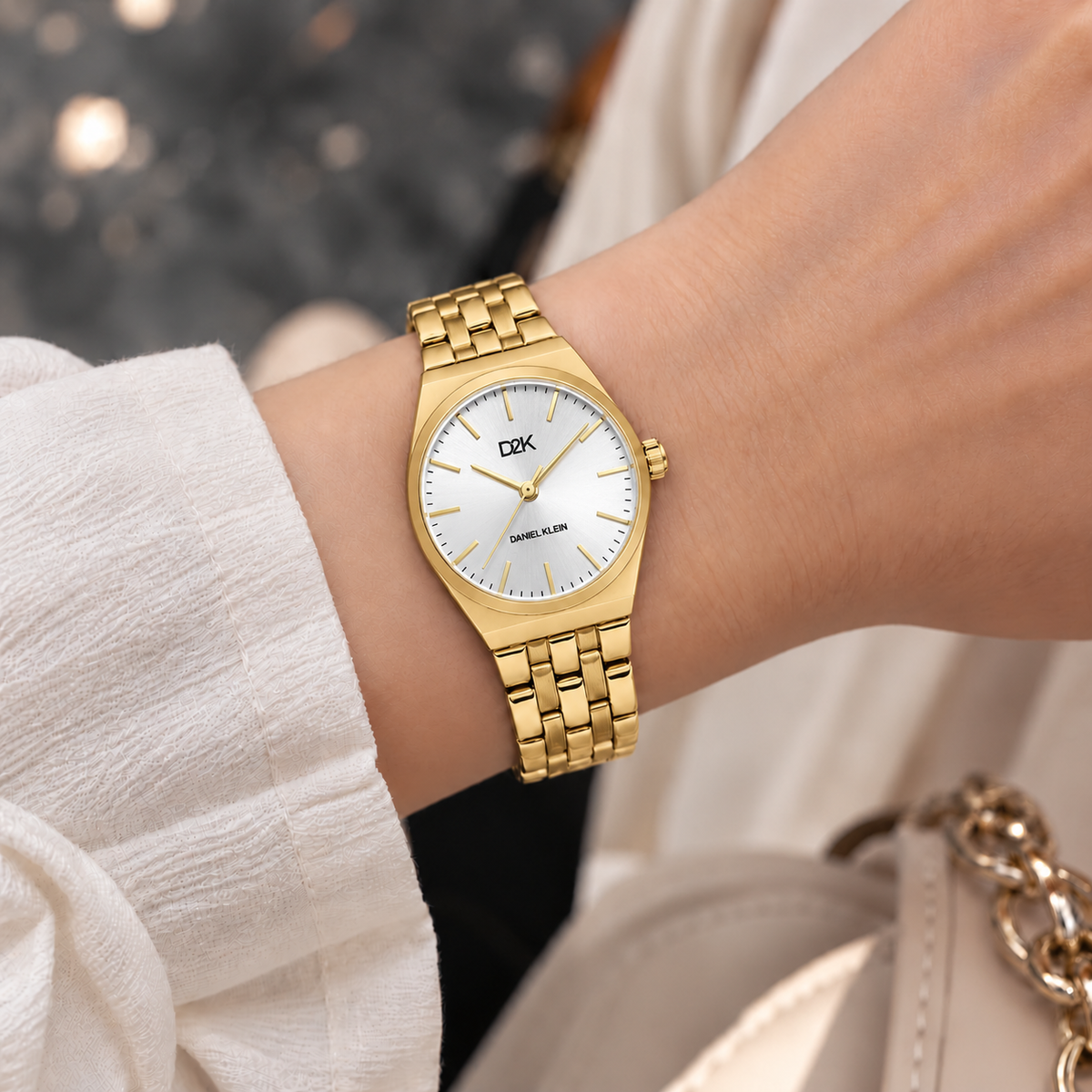 Daniel Klein D2K Ladies Silver Gold Watch – DK.1.14472-5