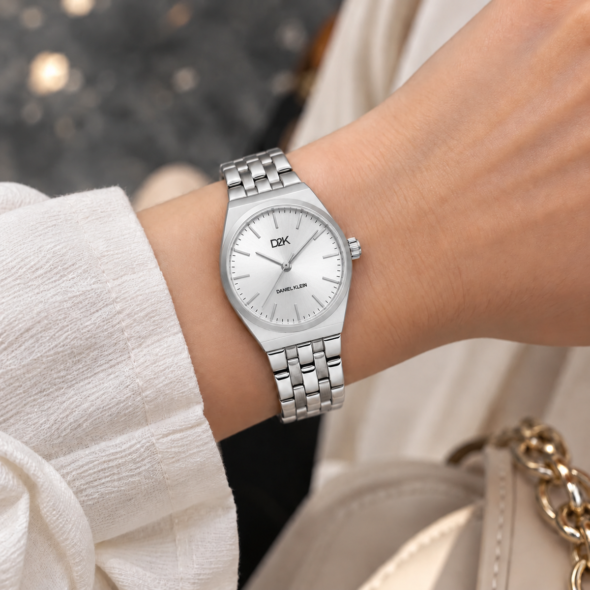 Daniel Klein D2K Ladies Silver Watch – DK.1.14472-1