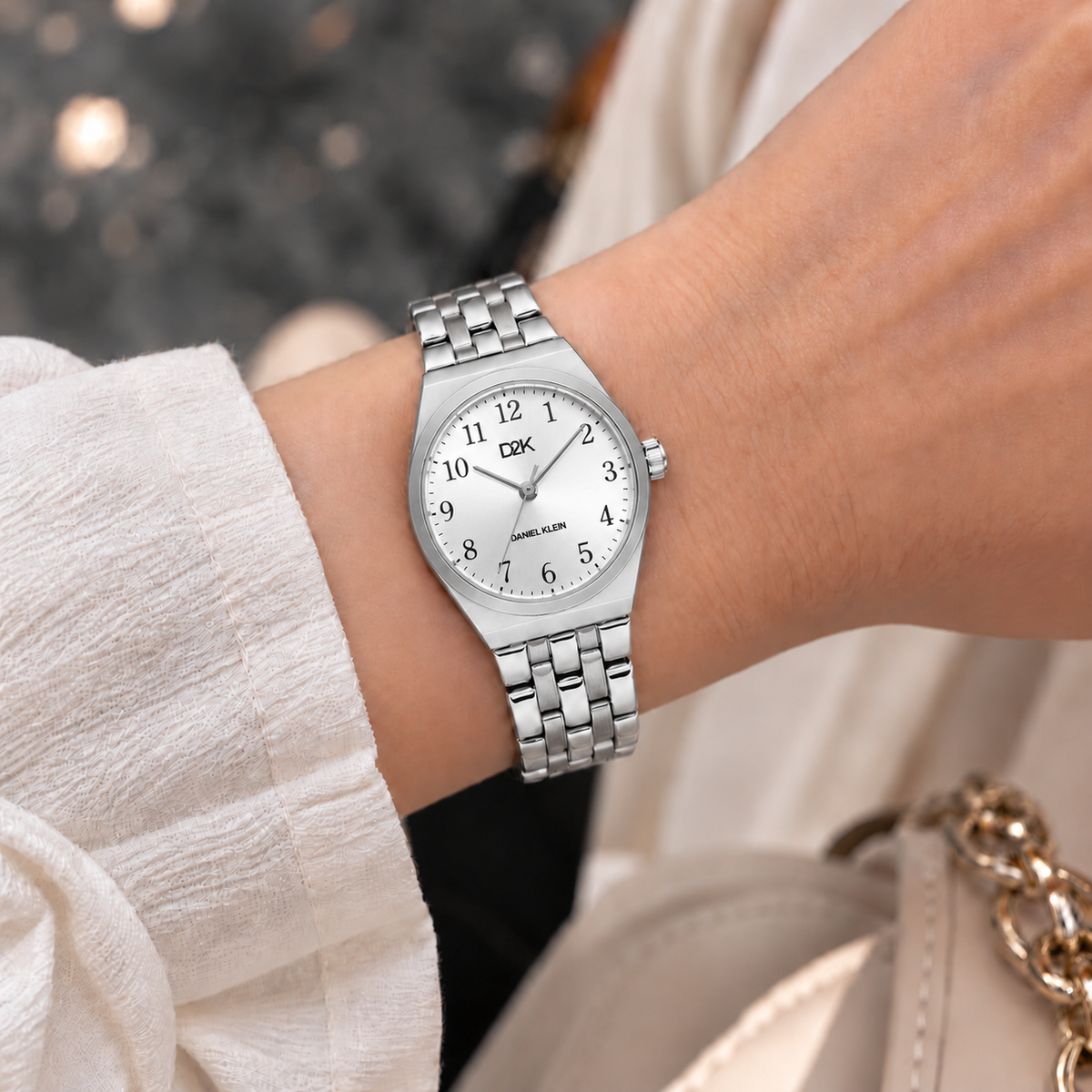 Daniel Klein D2K Ladies Silver Watch – DK.1.14472-7