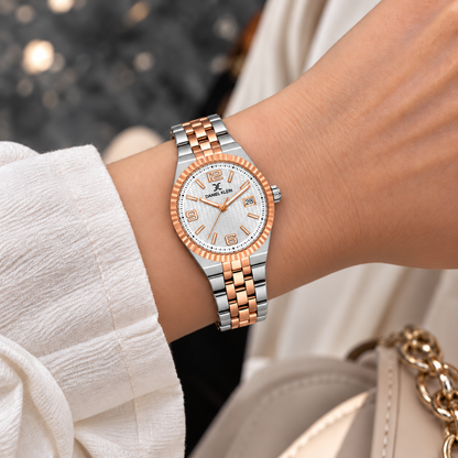 Daniel Klein Premium Ladies Silver Emboss Watch – DK.6.14716-6