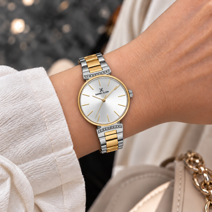Daniel Klein Premium Ladies Silver Sunray Dial Watch – DK.1.14301-4
