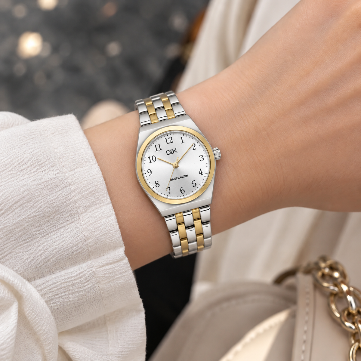 Daniel Klein D2K Ladies Silver Two-Tone Watch – DK.1.14472-8