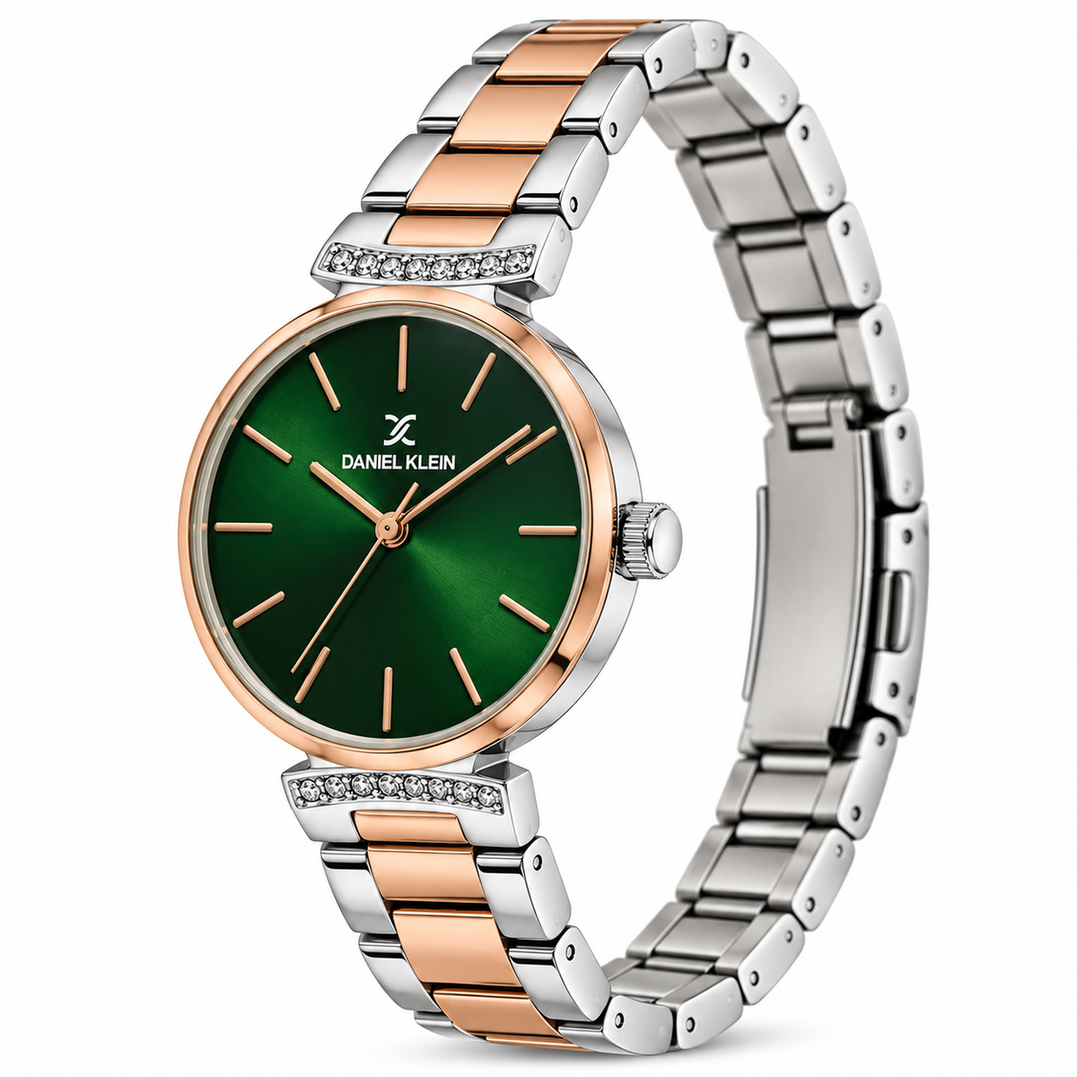 Daniel Klein Premium Ladies Dark Green Sunray Dial Watch – DK.1.14301-7