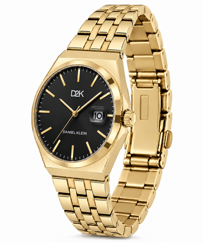 Daniel Klein D2K Gents Gun Black Gold Watch – DK.1.14471-6