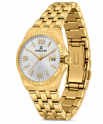 Daniel Klein Premium Ladies Silver Emboss Watch – DK.6.14716-2