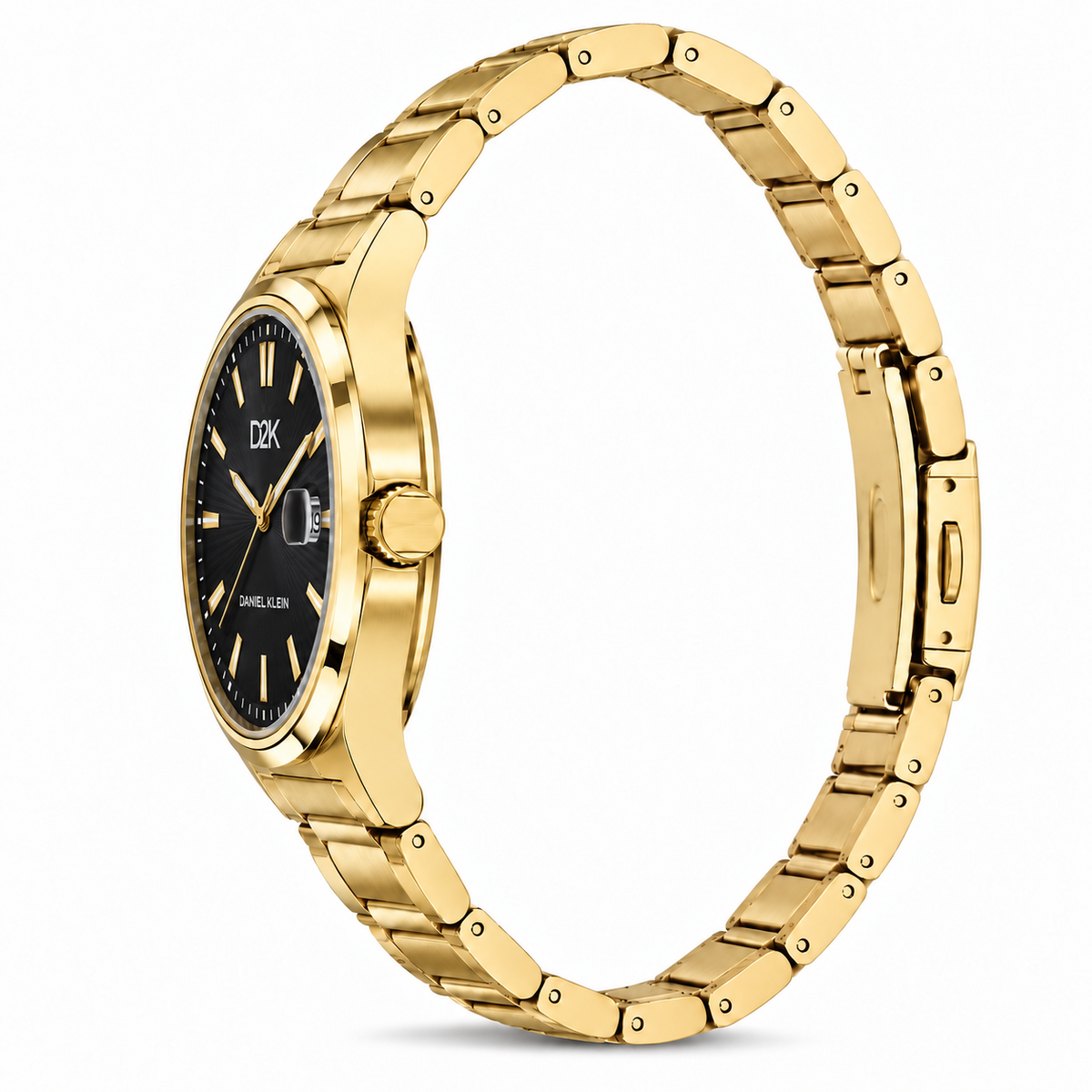 Daniel Klein D2K Gents Gun Black Gold Watch – DK.1.14471-6