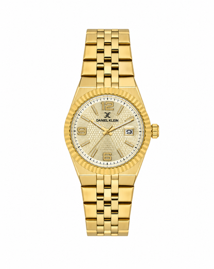 Daniel Klein Premium Ladies Light Champagne Emboss Watch – DK.6.14716-3