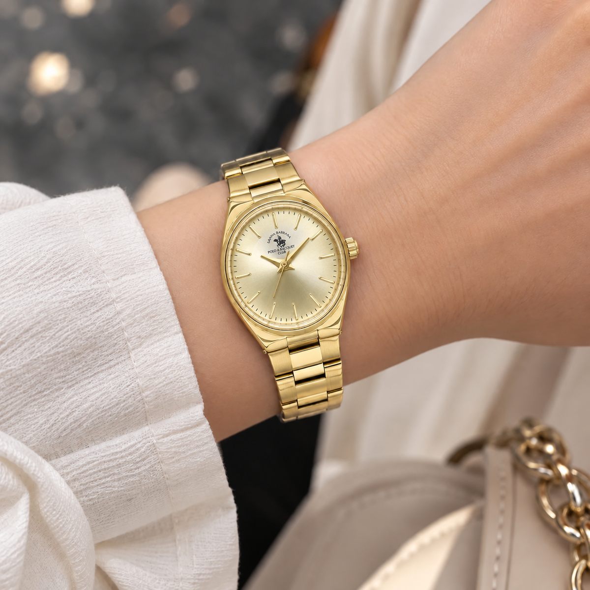 Ladies Fashion Watch – Champagne Gold Chain (SB.8.10012-2)