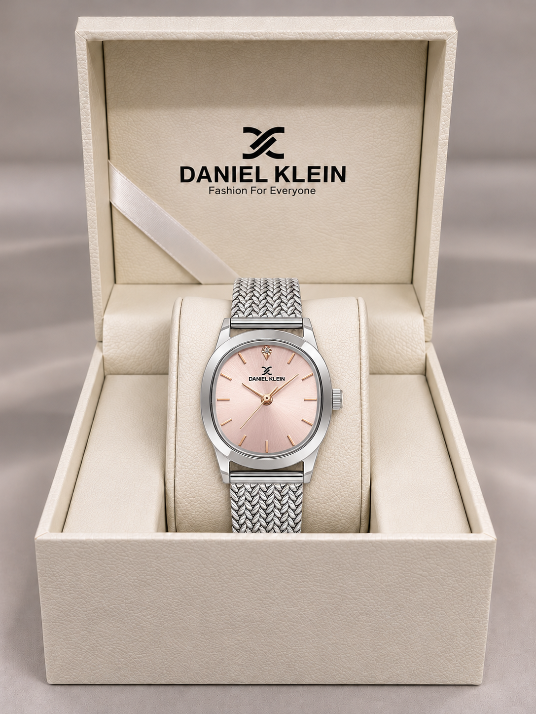 Daniel Klein Premium Ladies 7604C Sunray Stone Index Mesh Watch – DK.1.14328-2