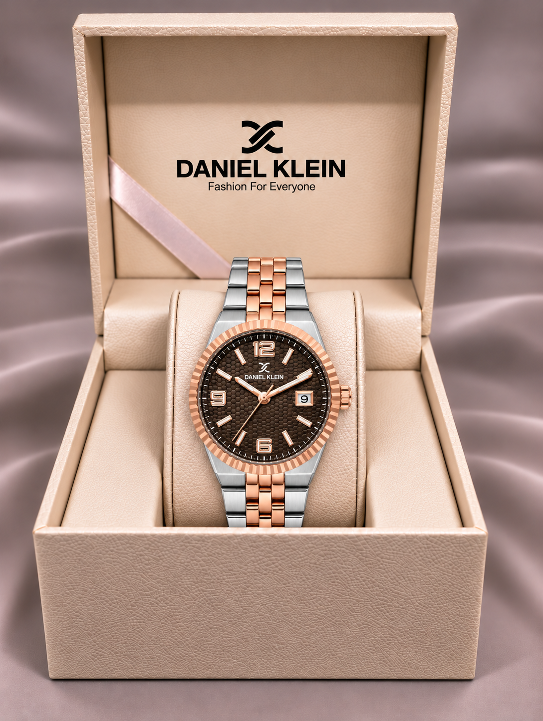 Daniel Klein Premium Ladies Dark Brown Emboss Watch – DK.6.14716-7