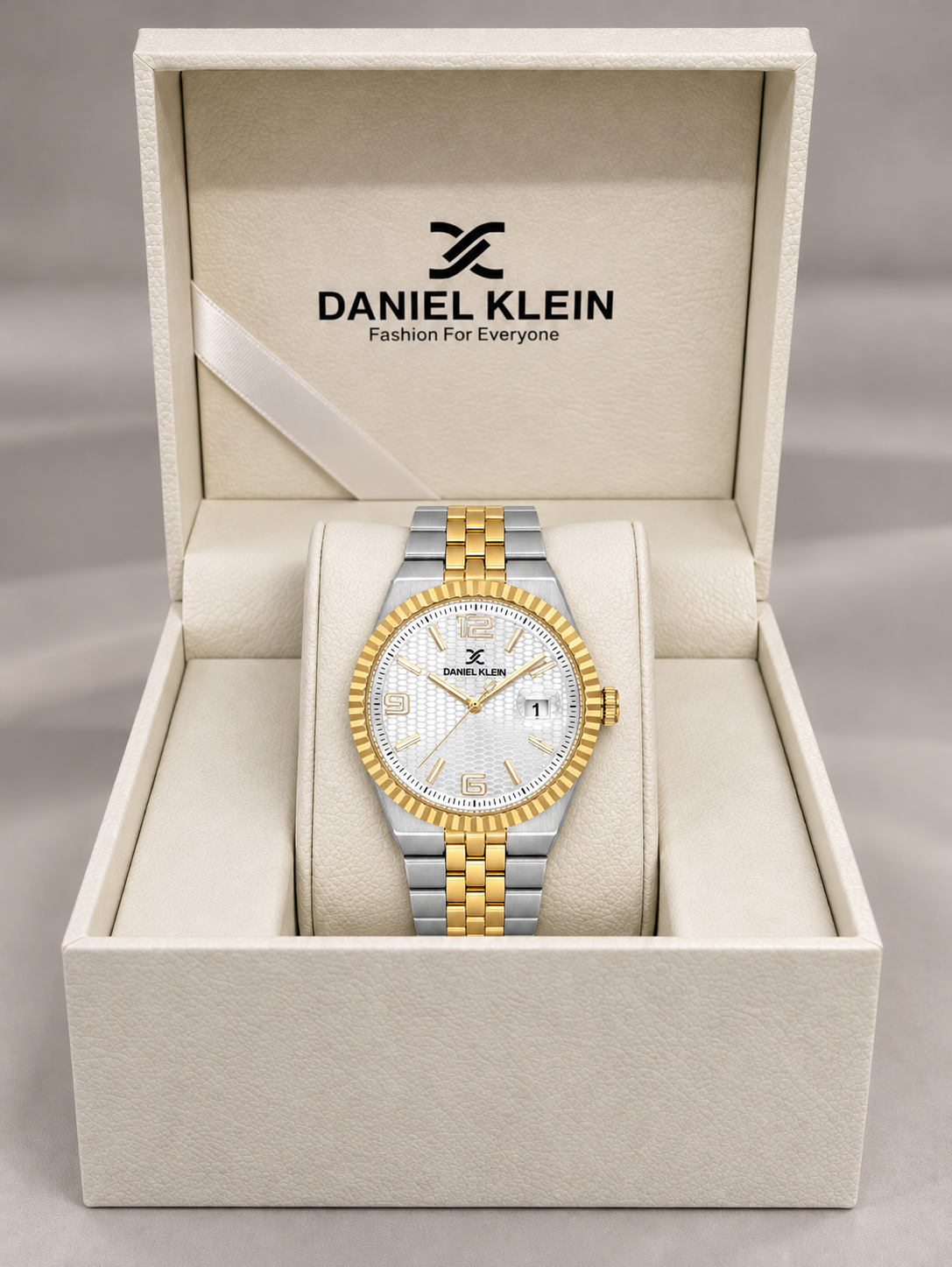 Daniel Klein Premium Gents Silver Emboss Watch – DK.6.14718-5