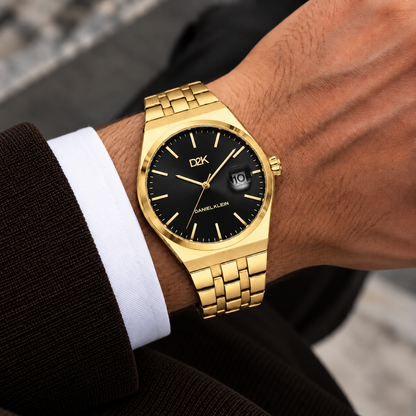 Daniel Klein D2K Gents Gun Black Gold Watch – DK.1.14471-6