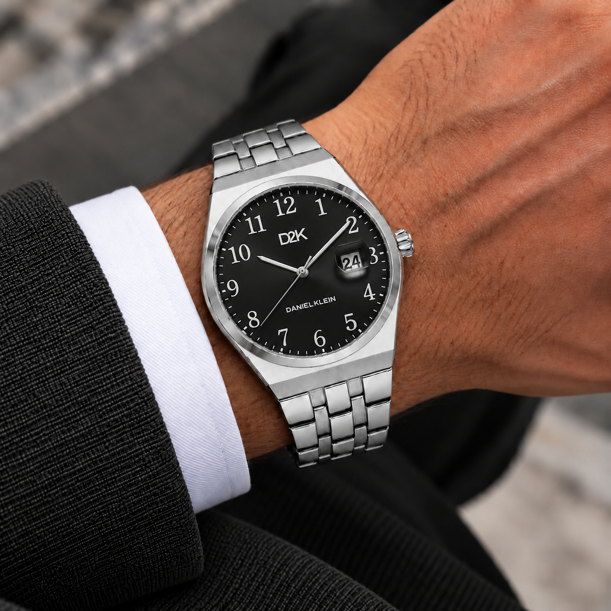 Daniel Klein D2K Gents Gun Black Watch – DK.1.14471-8