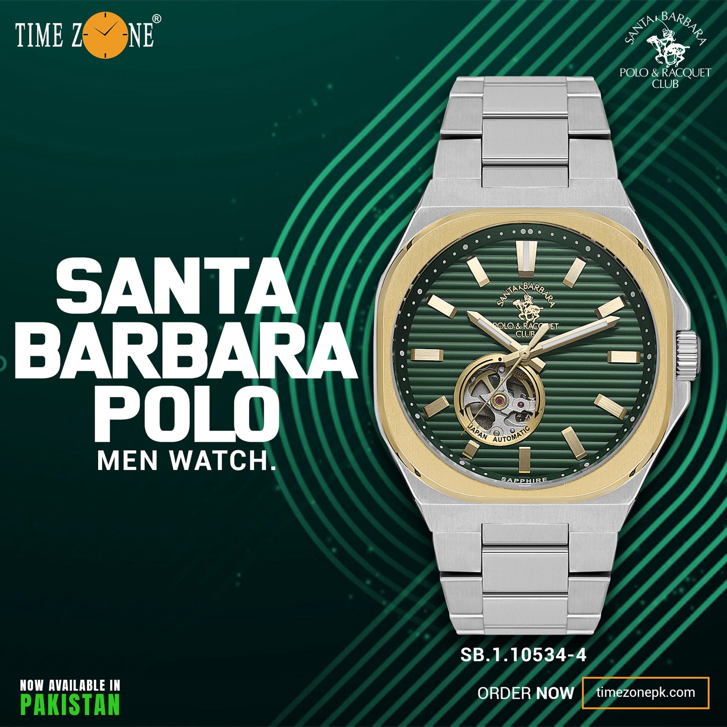 Santa Barbara Polo Automatic Wrist Watch for Men SB.1.10534-4