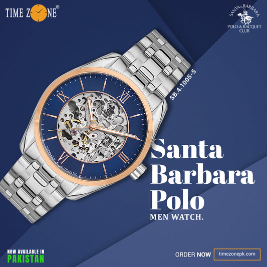 Santa Barbara Polo Skeleton Wrist Watch for Men SB.4.1005-5
