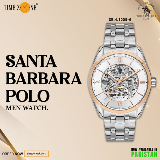 Santa Barbara Polo Skeleton Wrist Watch for Men SB.4.1005-6