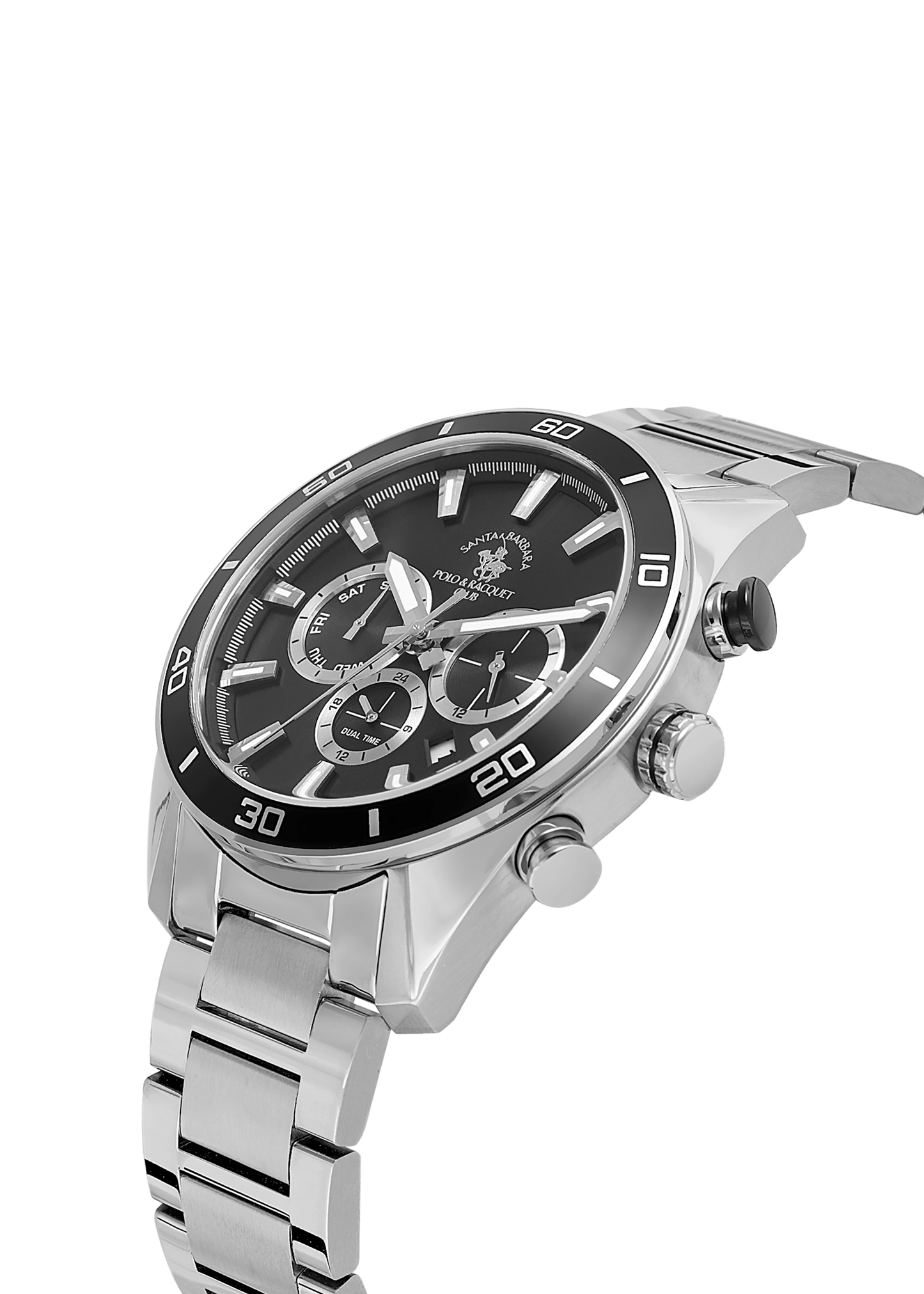 Santa Barbara Polo Dual Time Wrist Watch for Men SB.1.10498-1
