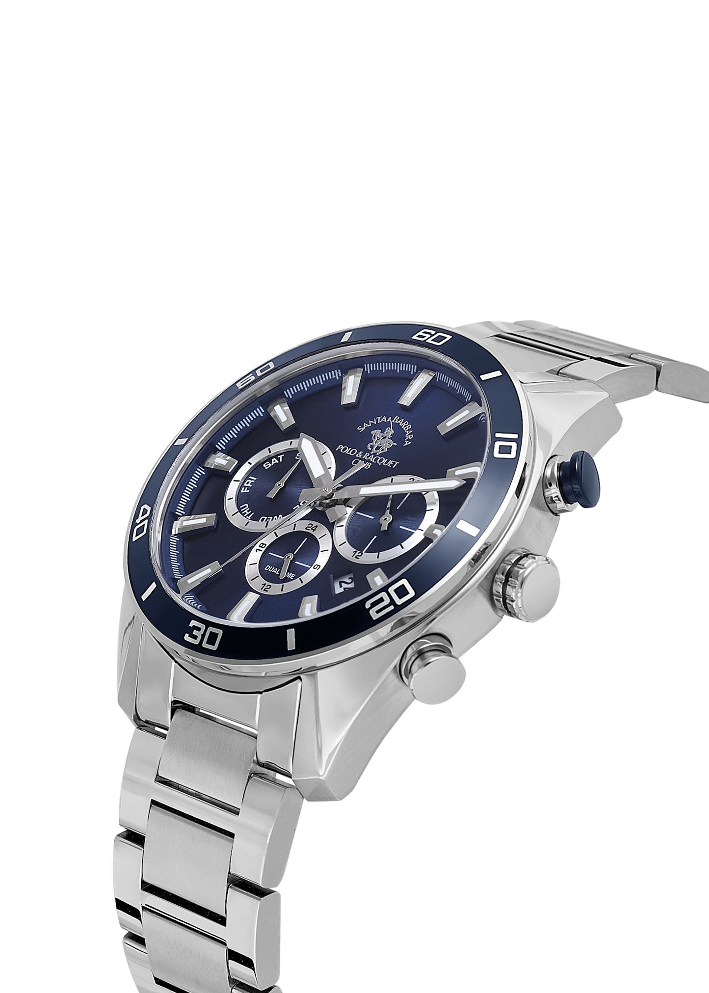 Santa Barbara Polo Dual Time Wrist Watch for Men SB.1.10498-2