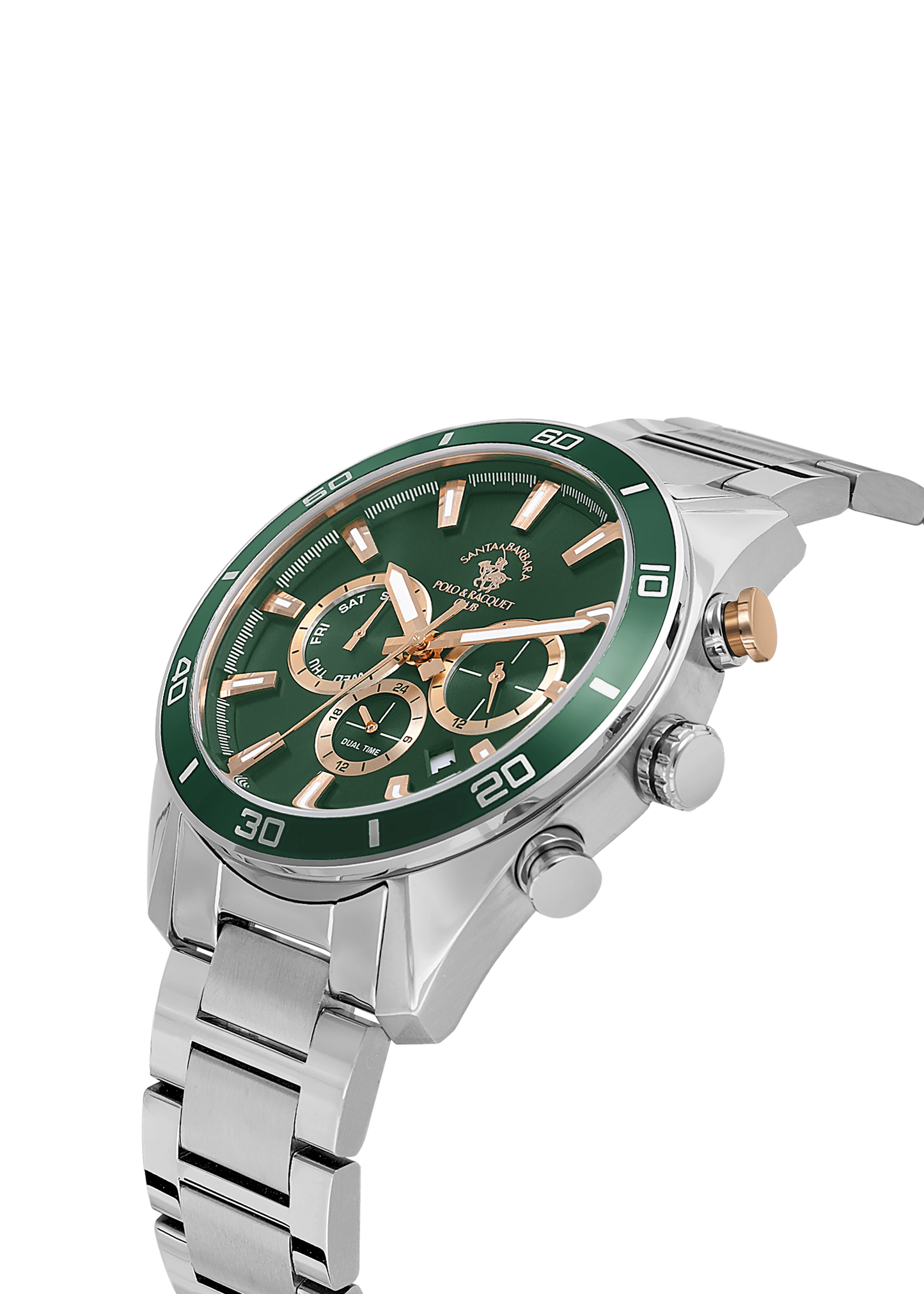 Santa Barbara Polo Dual Time Wrist Watch for Men SB.1.10498-3