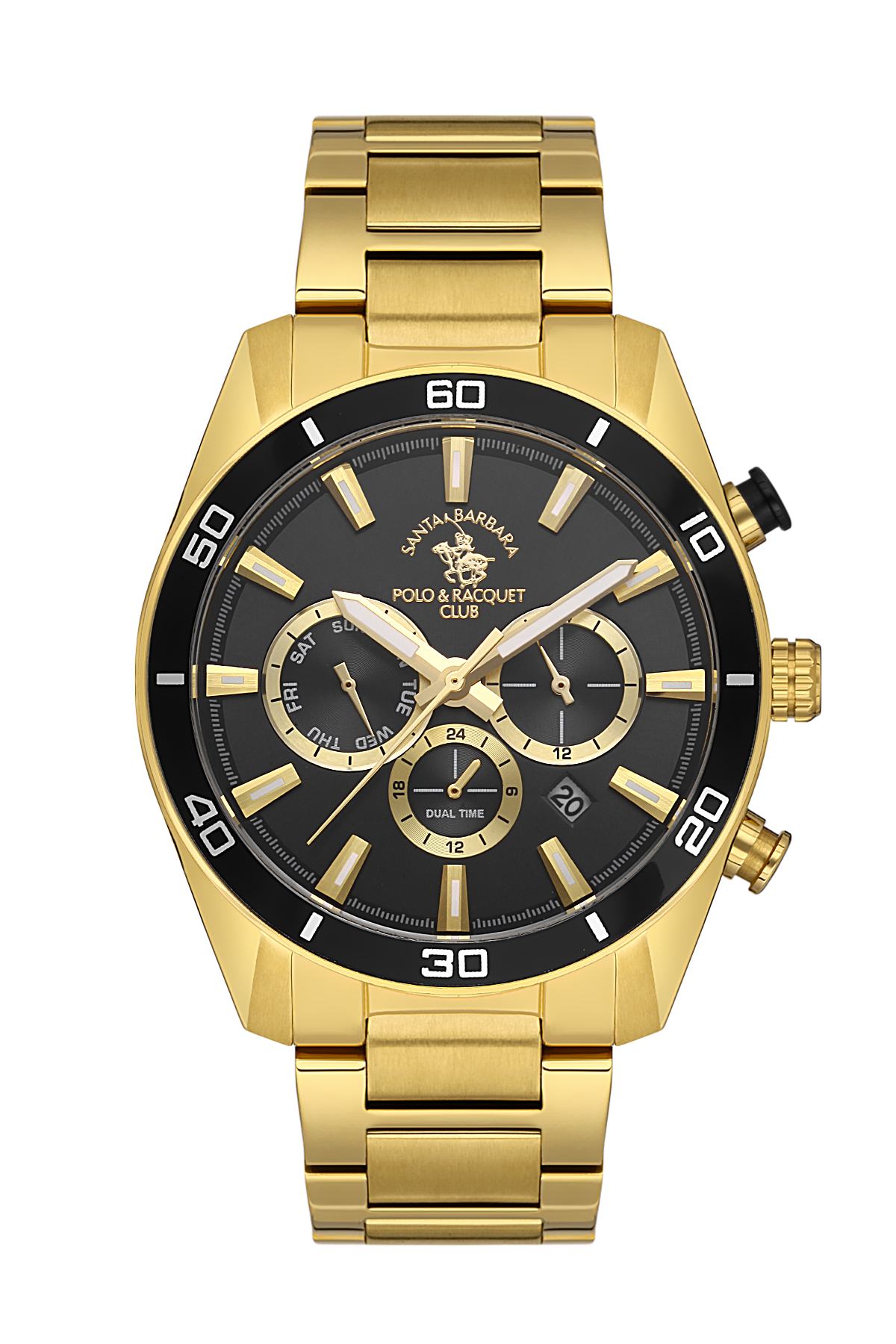 Santa Barbara Polo Dual Time Wrist Watch for Men SB.1.10498-4