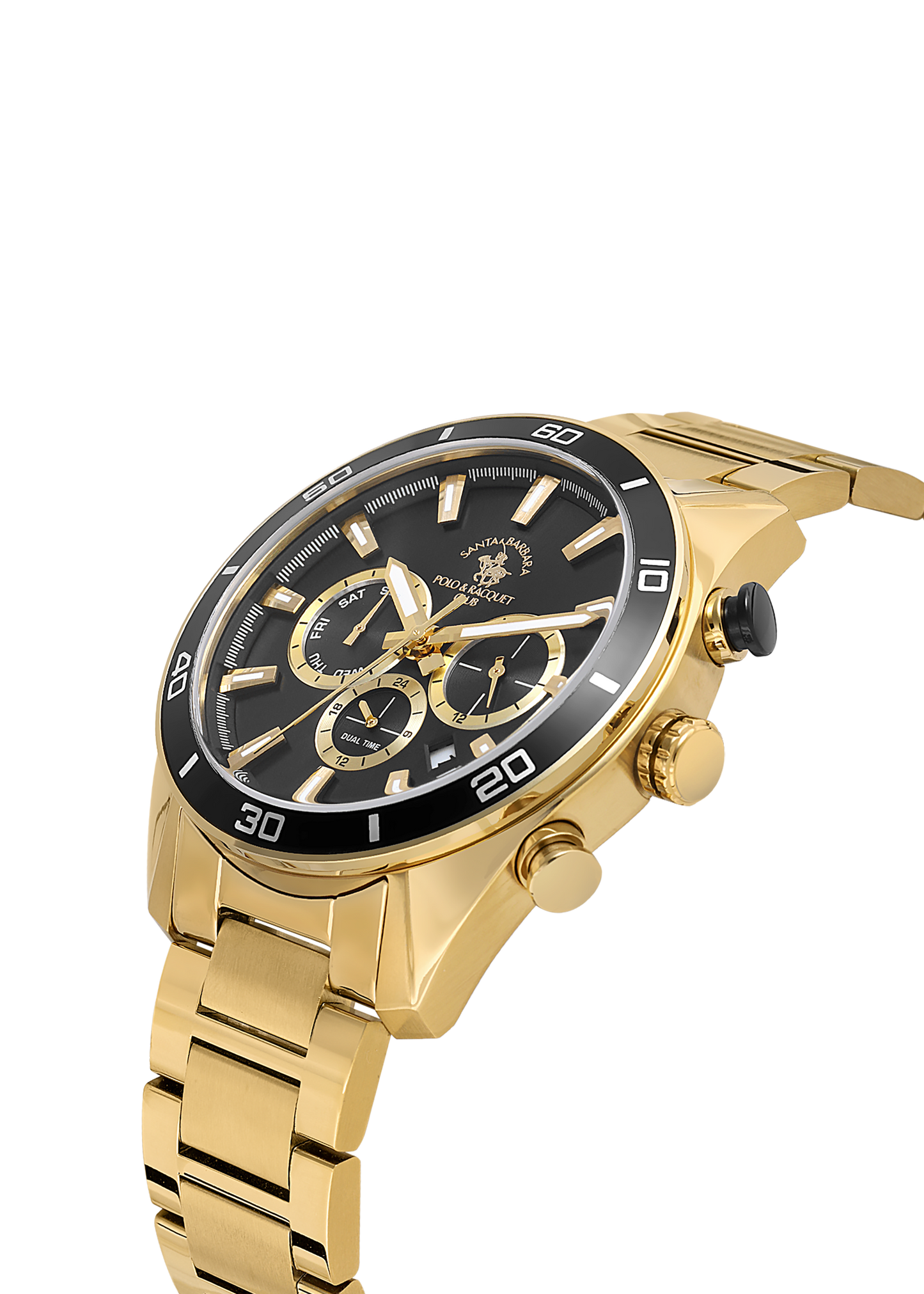Santa Barbara Polo Dual Time Wrist Watch for Men SB.1.10498-4