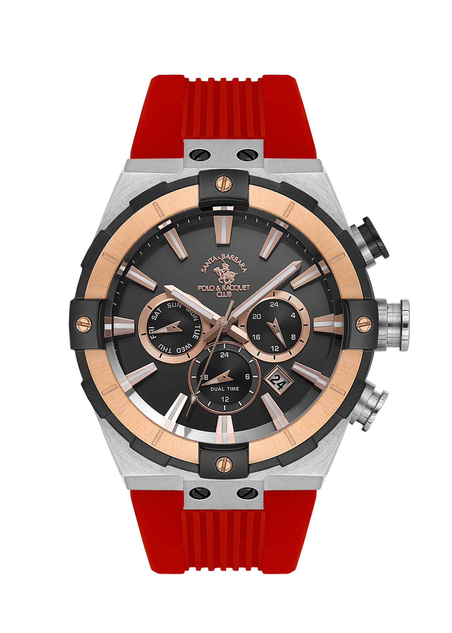 Santa Barbara Polo Dual Time Wrist Watch for Men SB.1.10510-7
