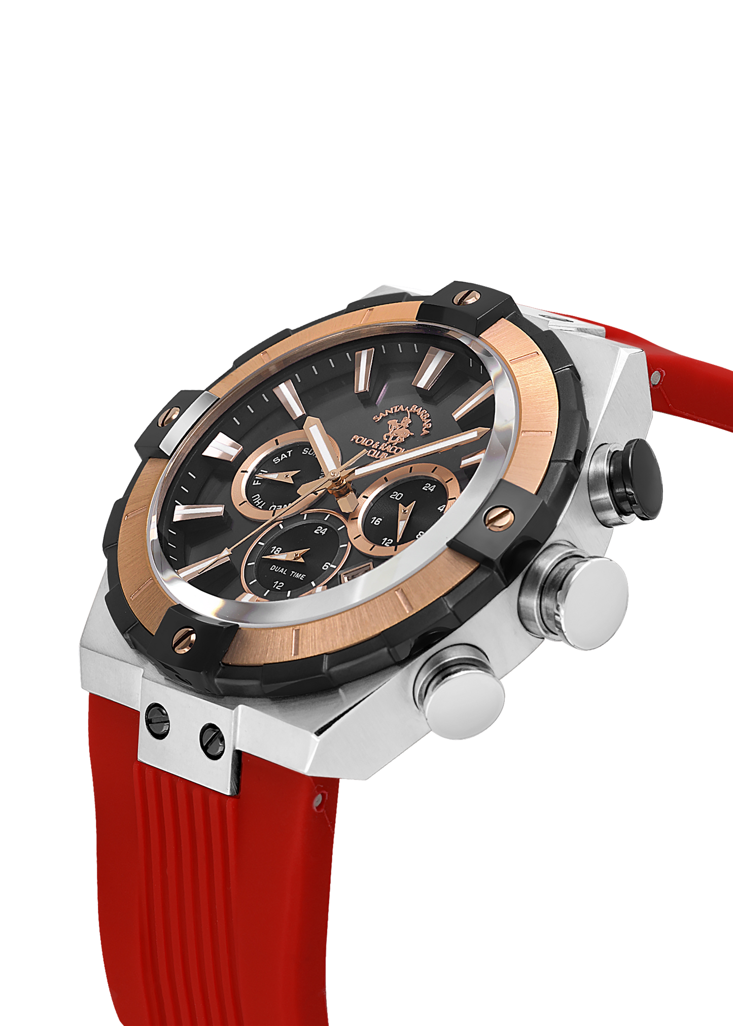 Santa Barbara Polo Dual Time Wrist Watch for Men SB.1.10510-7