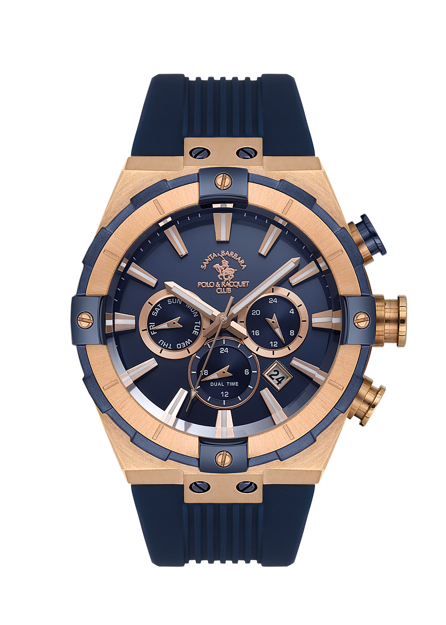 Santa Barbara Polo Dual Time Wrist Watch for Men SB.1.10510-8