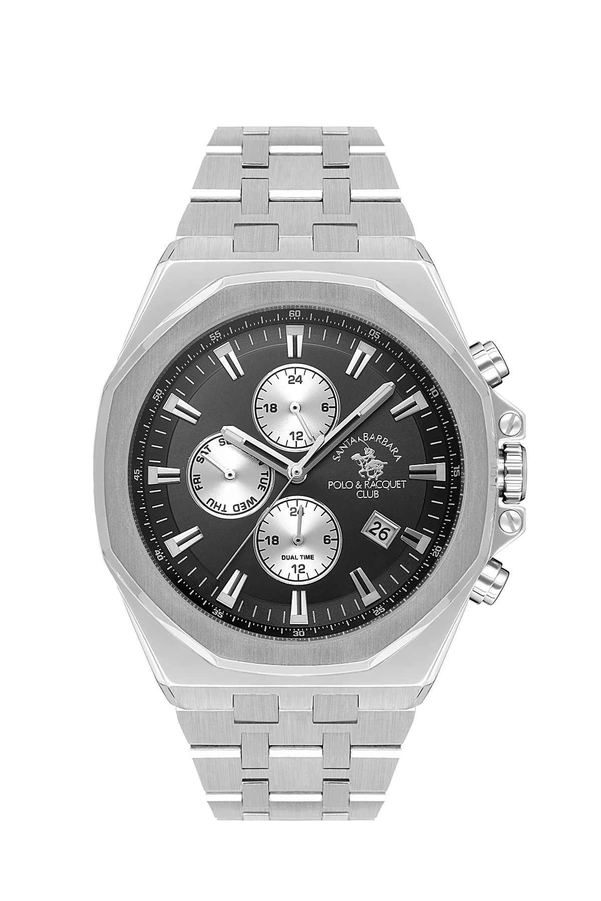 quartz-dual-time-gents-watch-silver-ip-steel-chain-sb-1-10546-2