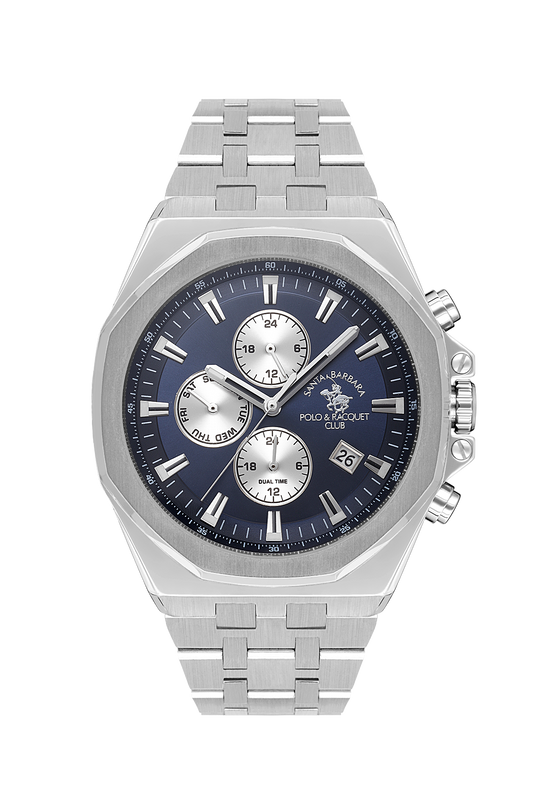 quartz-dual-time-gents-watch-gun-black-silver-chain-sb-1-10546-3