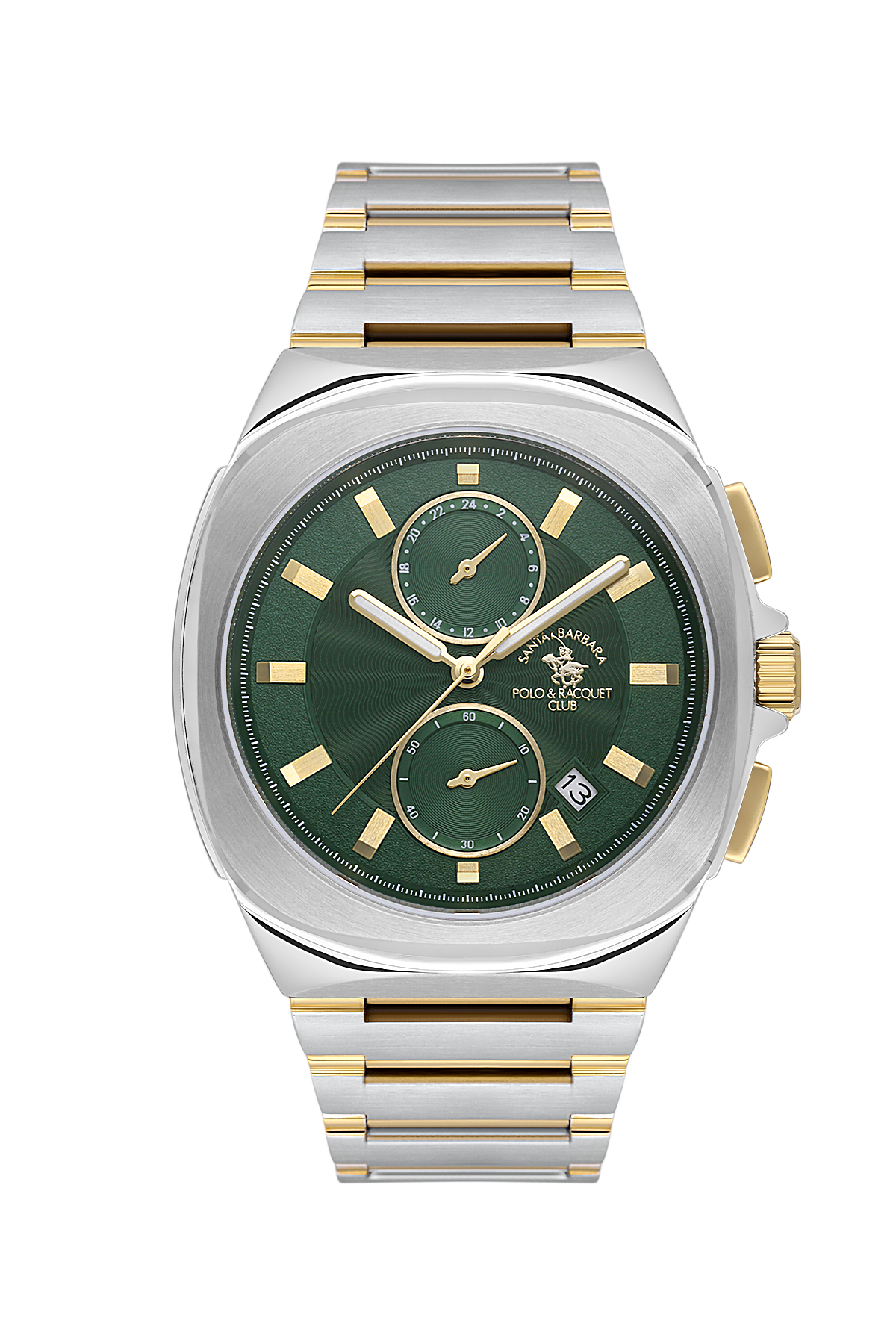 Santa Barbara Polo Green Dial Analog Wrist Watch for Men SB.1.10610-3