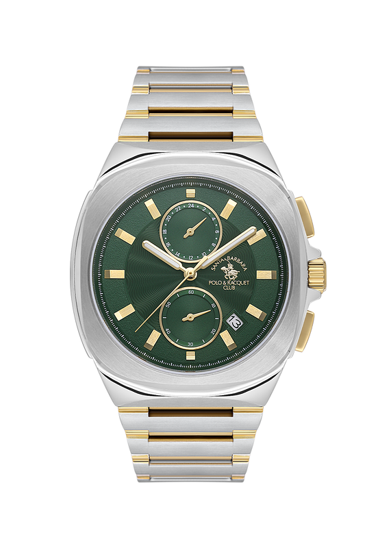 Santa Barbara Polo Green Dial Analog Wrist Watch for Men SB.1.10610-3