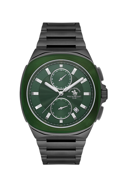 Santa Barbara Polo Green Dial Analog Wrist Watch for Men SB.1.10610-4