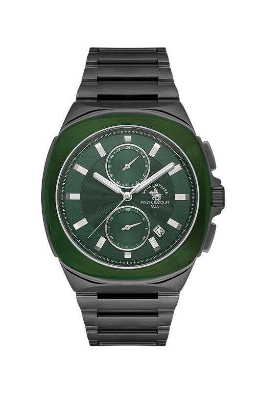 Santa Barbara Polo Green Dial Analog Wrist Watch for Men SB.1.10610-4