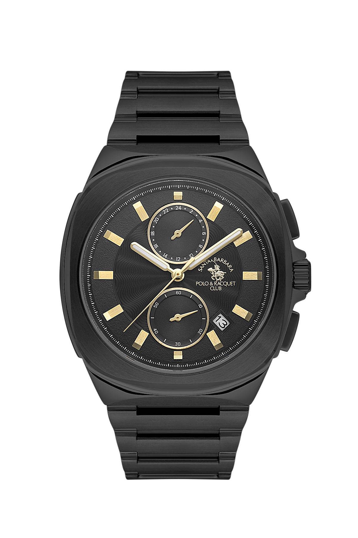 Santa Barbara Polo Black Dial Analog Wrist Watch for Men SB.1.10610-5
