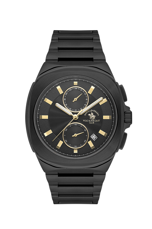 Santa Barbara Polo Black Dial Analog Wrist Watch for Men SB.1.10610-5
