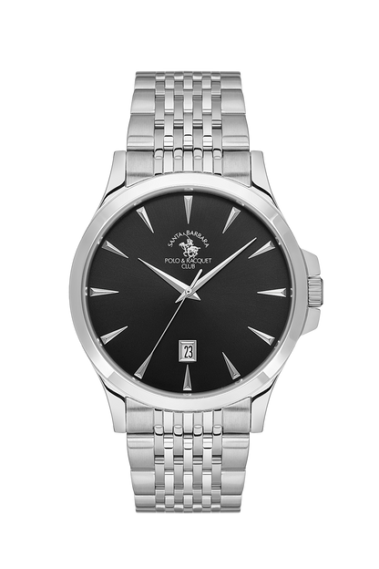 Santa Barbara Polo Gun Black Dial Wrist Watch for Men SB.1.10618-2