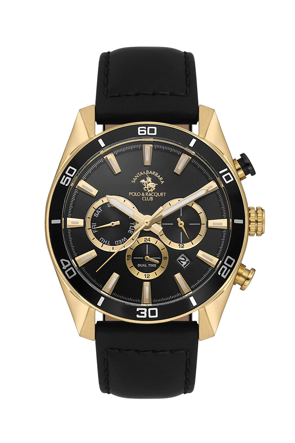Santa Barbara Polo Dual Time Wrist Watch for Men SB.1.10627-4