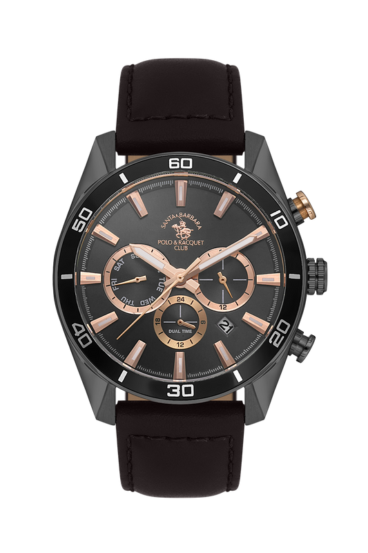 Santa Barbara Polo Dual Time Wrist Watch for Men SB.1.10627-5